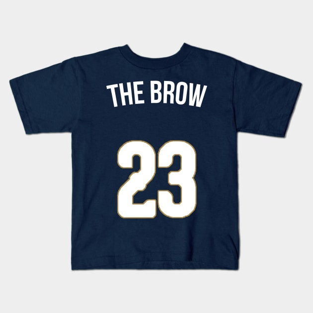 Anthony Davis 'The Brow' Nickname Jersey New Orleans Pelicans Kids T-Shirt by xavierjfong